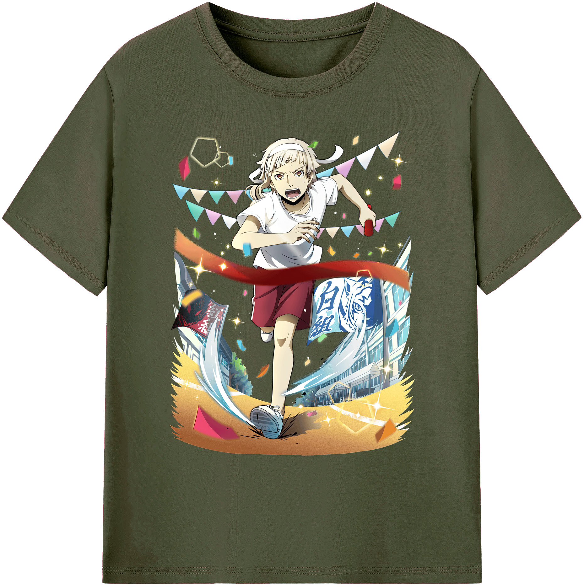 （画像用） 文豪ストレイドッグス Bungo Stray Dogs 綿100％ メンズ半袖Tシャツ｜肌触りやわらか＆通気性